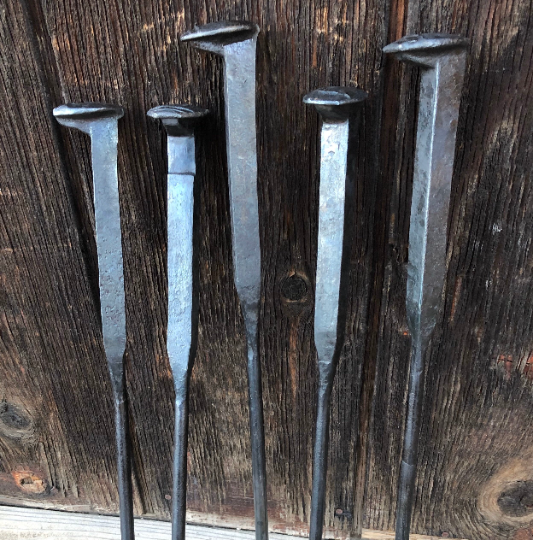 Fireplace Shovel Ash Shovel Hand Forged - Fire Iron - Custom Handle - Railroad Spike - Made In USA