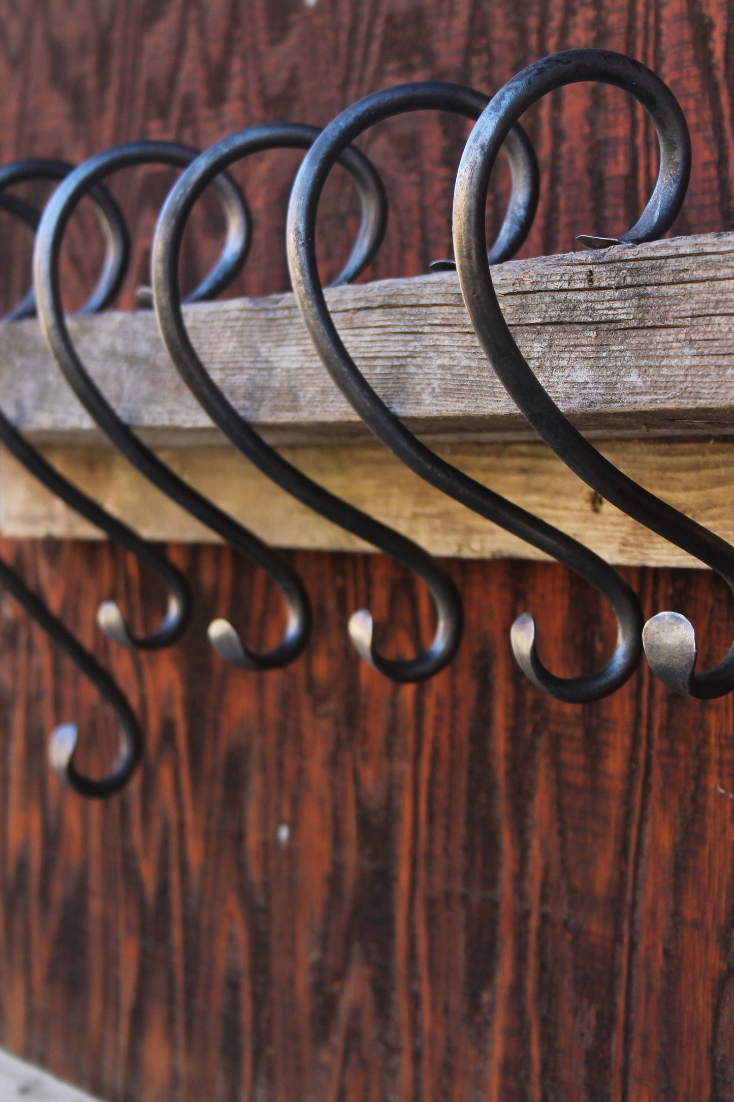 Set of Five 8" Christmas Stocking Hangers - Vintage Stocking Holder - Eight Inch Mantel Hook - Handmade in USA