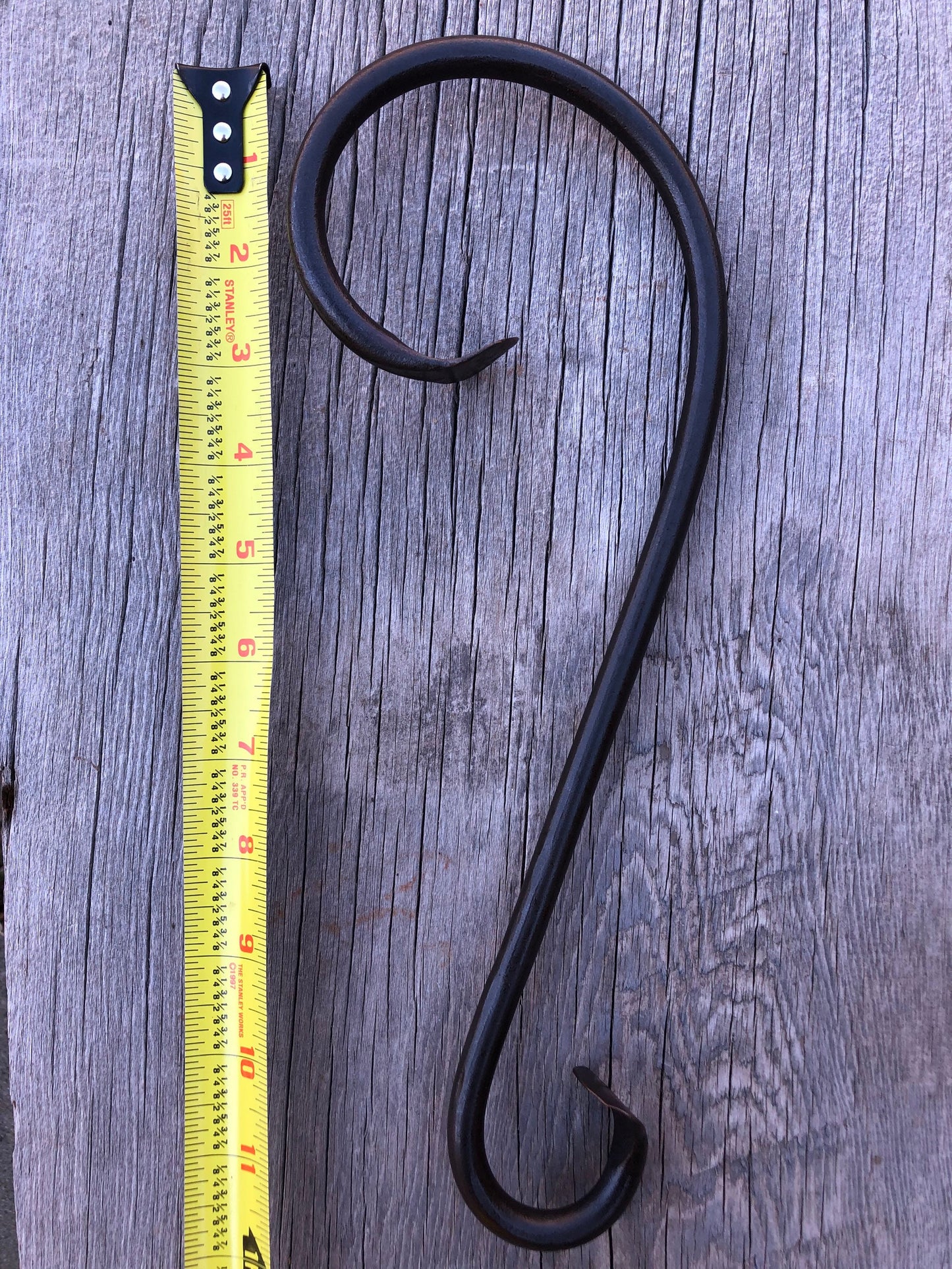 12" Christmas Stocking Hanger - Mantle Stocking Hanger - Twelve Inch Hook - Vintage Holder - Mantel - Handmade in USA