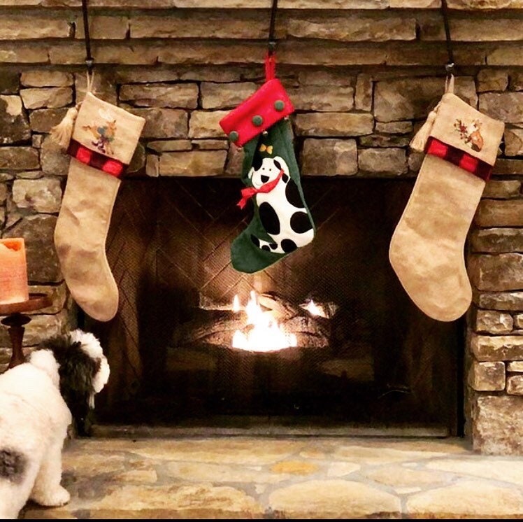 Set of Three 8" Christmas Stocking Hangers - Three Vintage Stocking Holders - Small Mantel Hook - S Hook - Handmade in USA