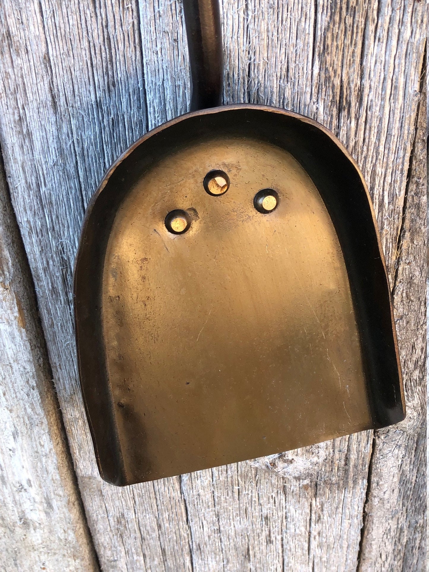 Fireplace Shovel Ash Shovel Hand Forged - Fire Iron - Custom Handle - Railroad Spike - Made In USA