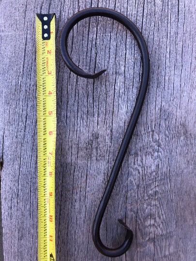 Christmas Family Stocking Holder Set - 8" and 12" - Stocking Hanger, Rustic, Black Iron Mantel Hanger, Farmhouse, Steel - Handmade In USA