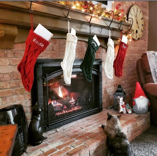 12" Christmas Stocking Hanger - Mantle Stocking Hanger - Twelve Inch Hook - Vintage Holder - Mantel - Handmade in USA