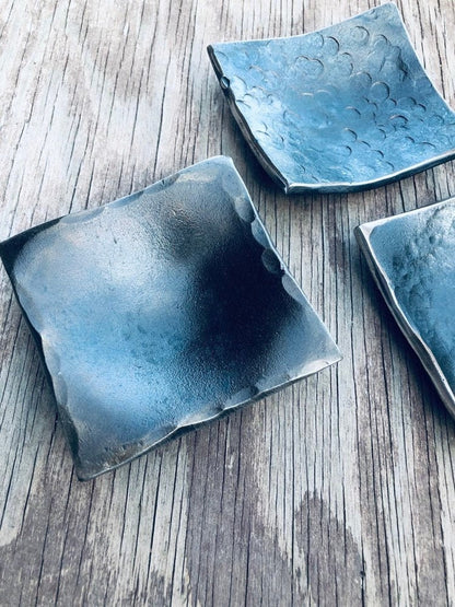 Hand Forged Ring Dish Votive Candle Holder Stocking Stuffer  - Bridesmaid Proposal Gift - Groomsmen Gift - Handmade in USA