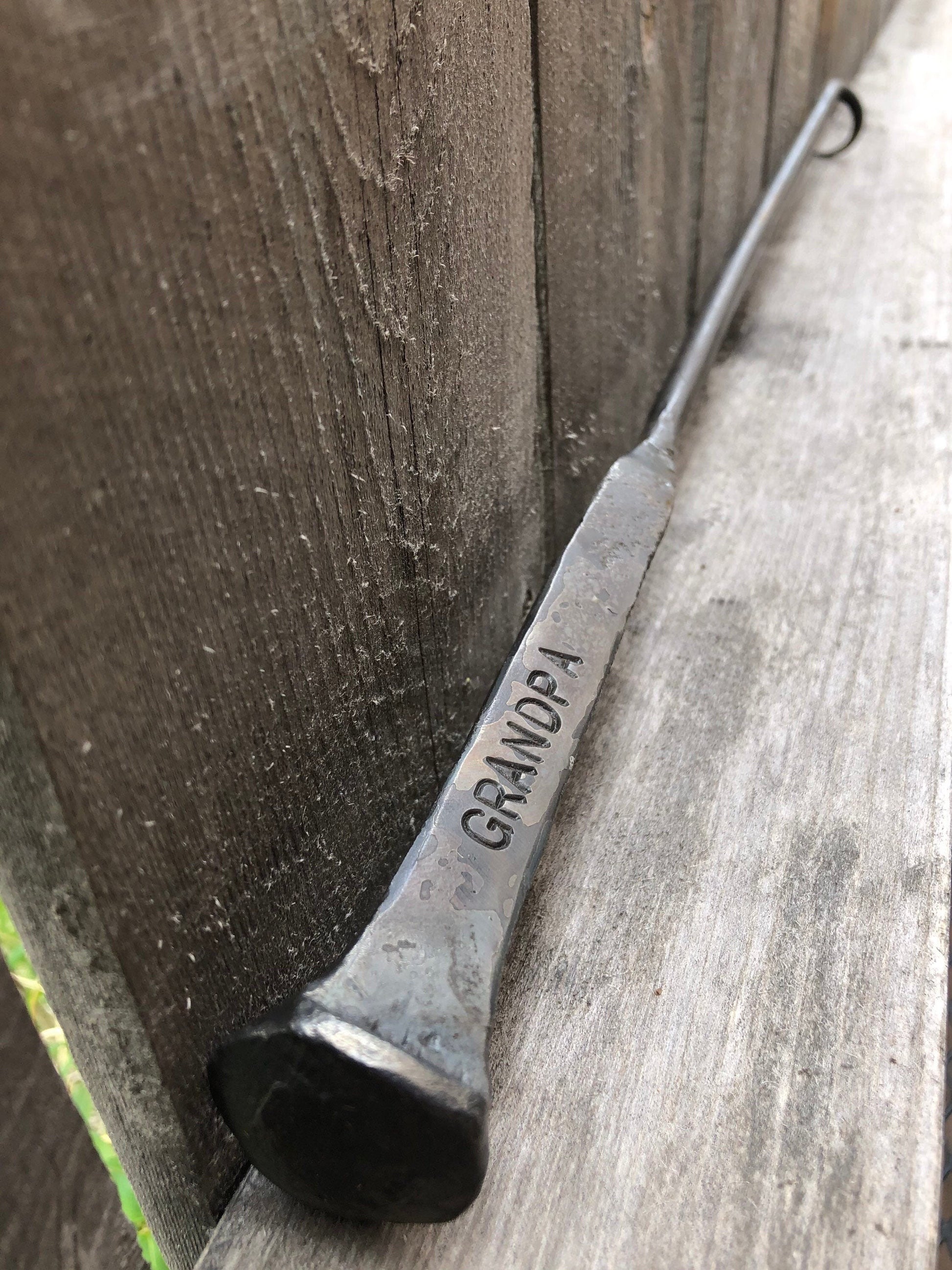 Pigtail Meat Flipper Grill-Marked Handle