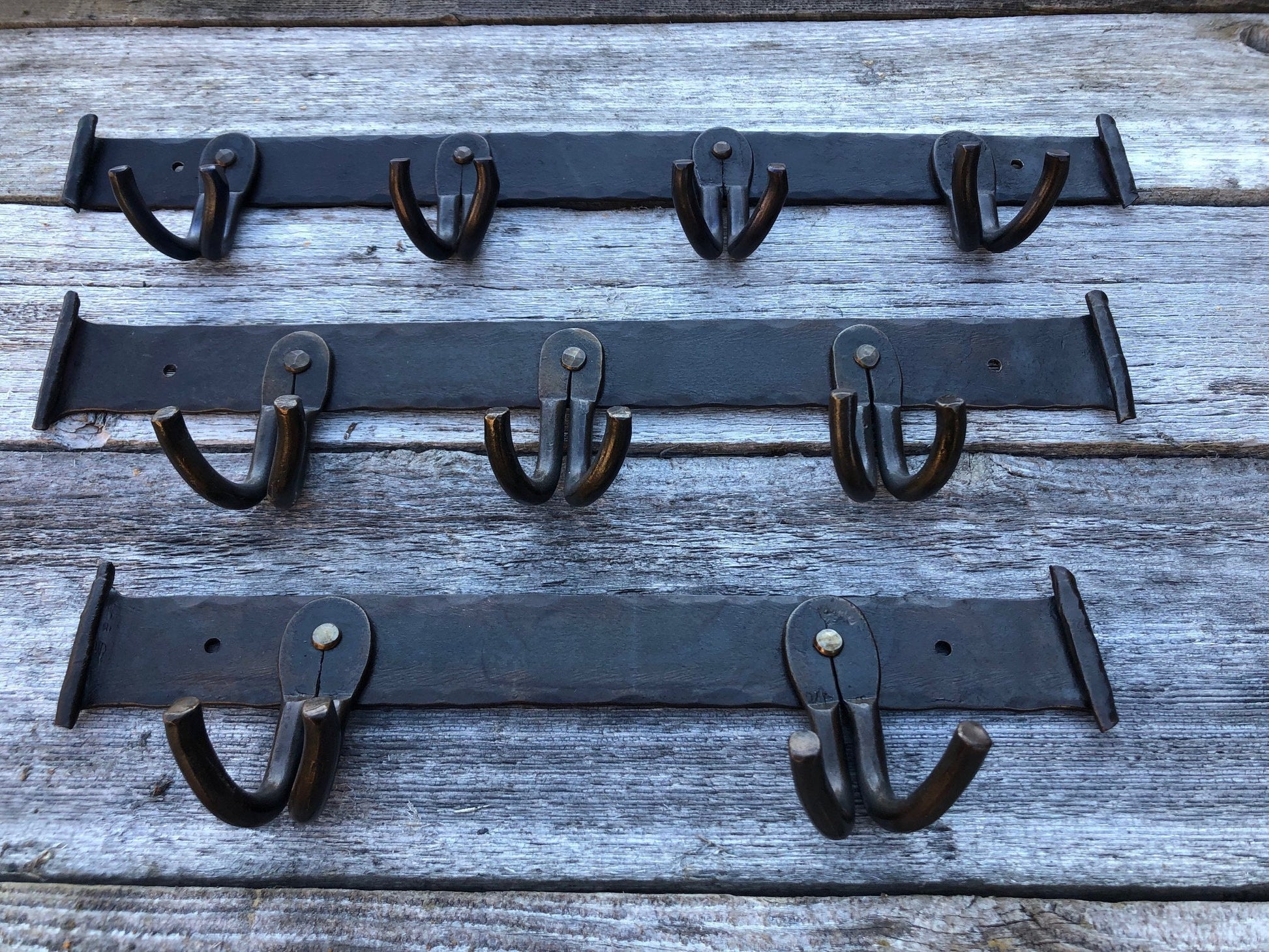 Wrought Iron Fire Tool Hooks